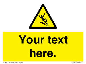 Custom Slippery Stairs Sign